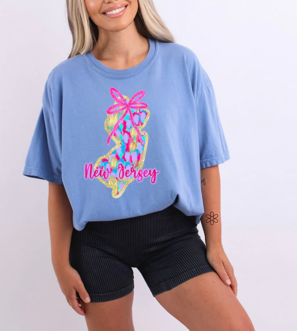 Watercolor States DTF Transfer Only