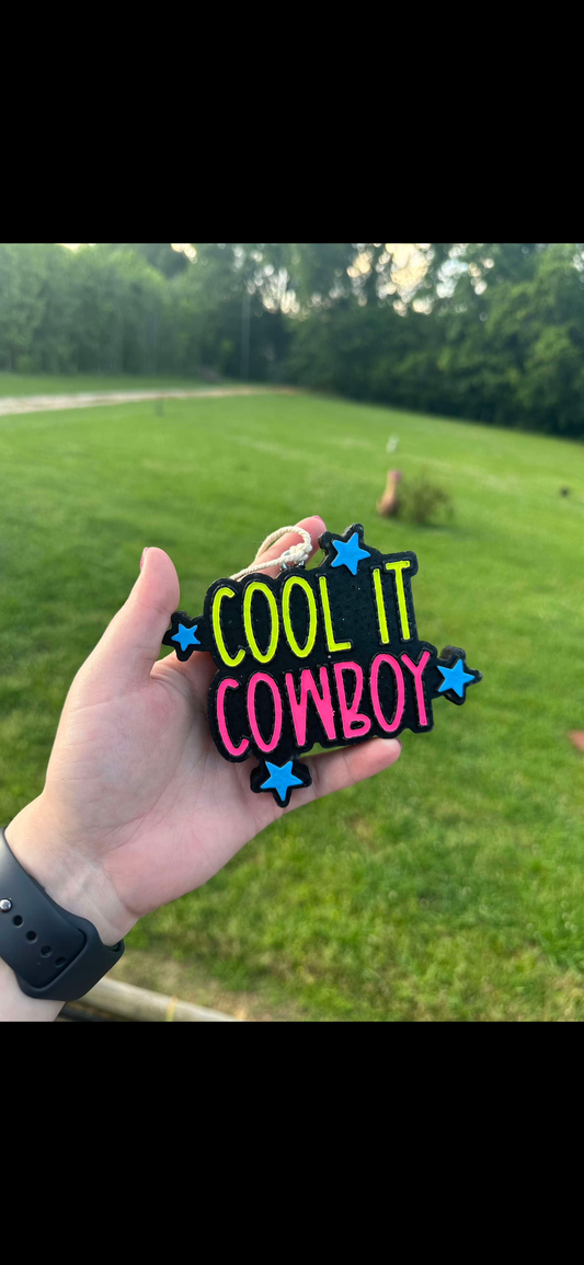 Cool It Cowboy Car Freshie