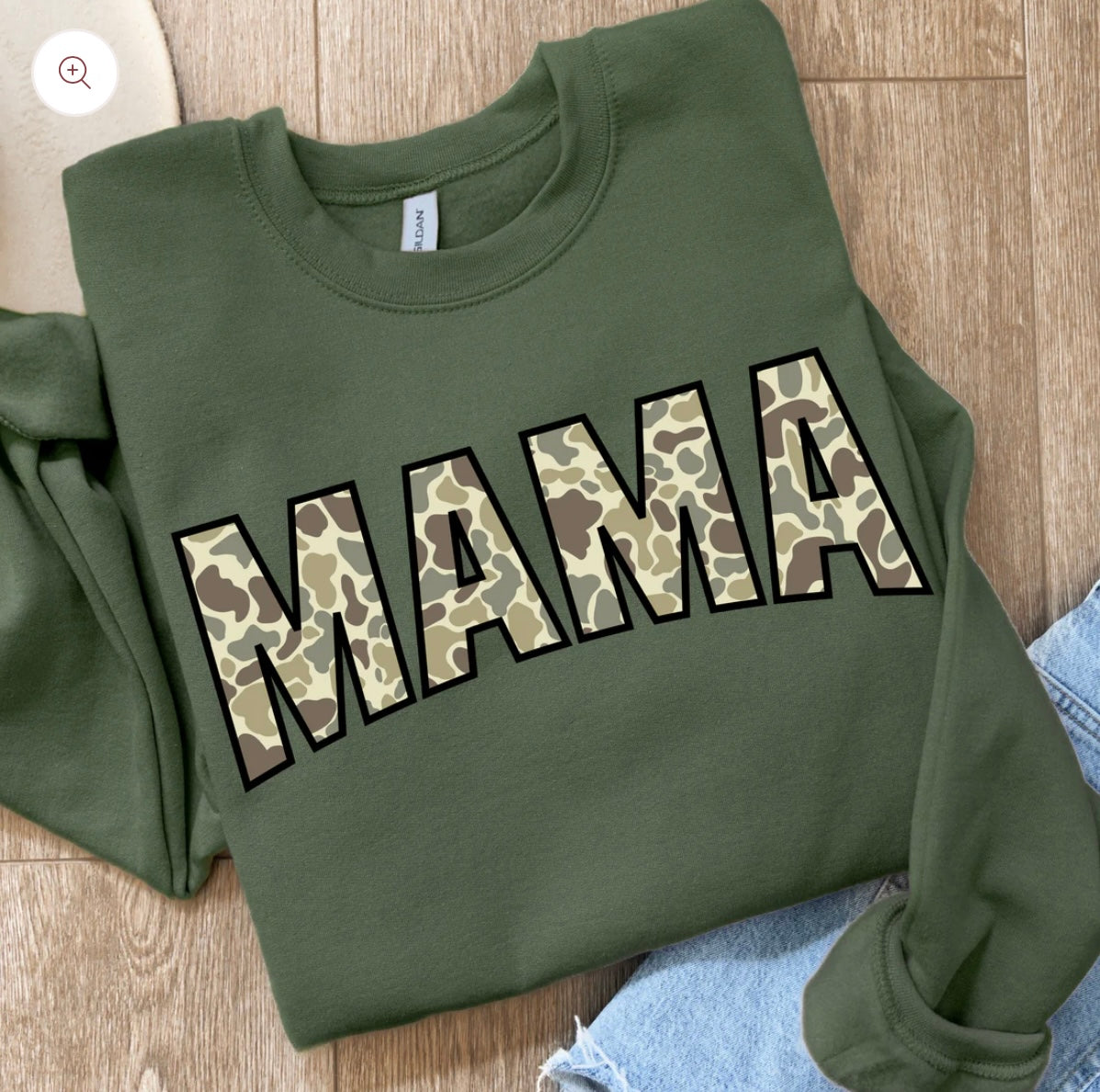 Camo Mama DTF Transfer Only