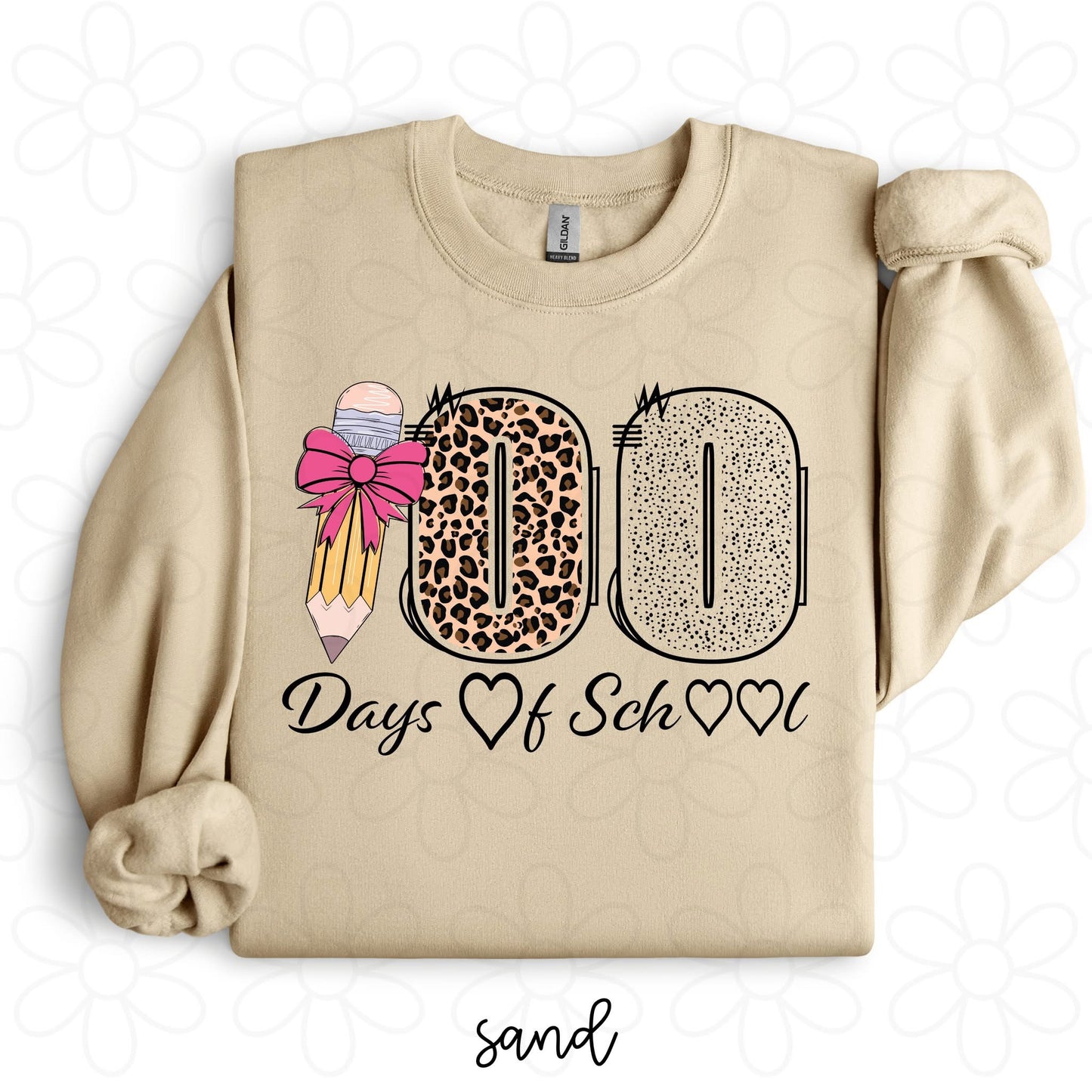 100 Days Of School Leopard DTF Transfer