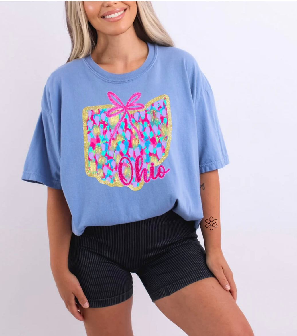 Watercolor States DTF Transfer Only