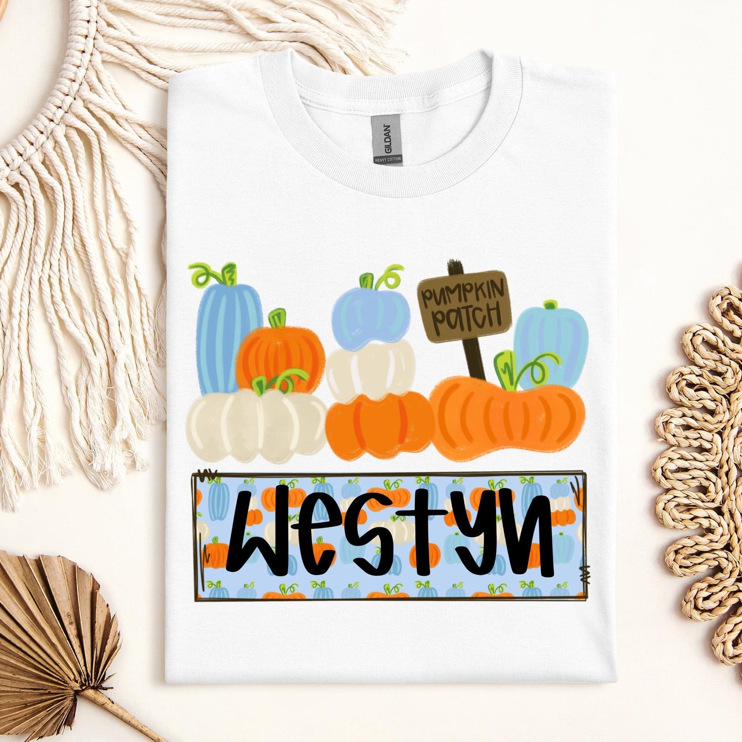 Boys Customized Pumpkin Patch Tee