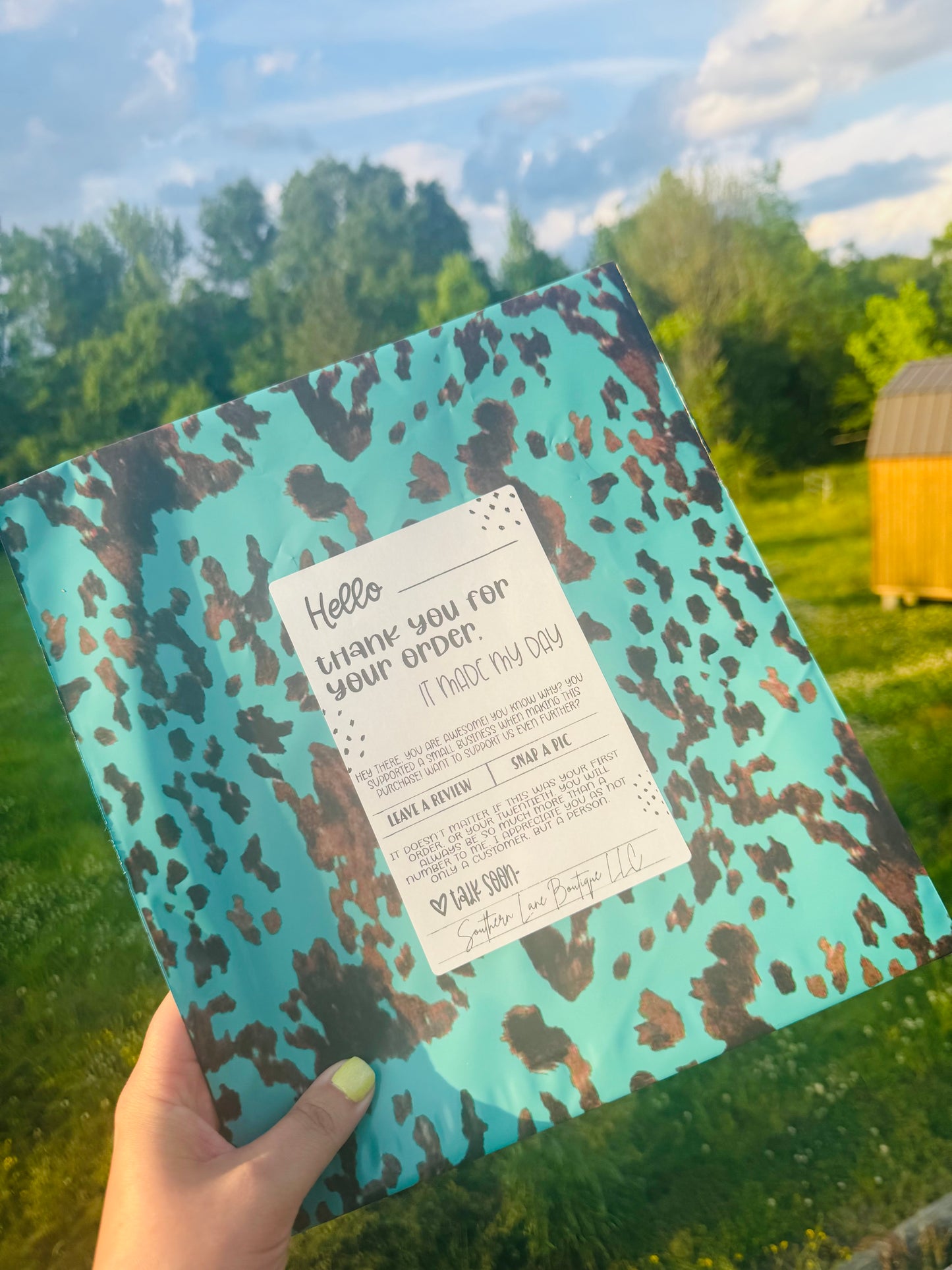 Customizable Customer Thank You Thermal Label