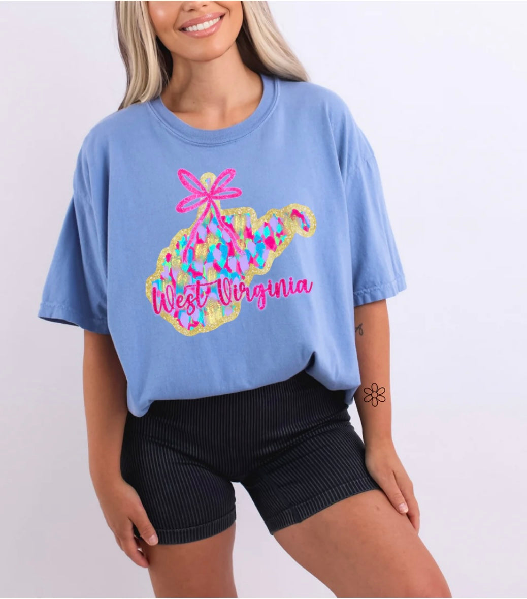 Watercolor States DTF Transfer Only