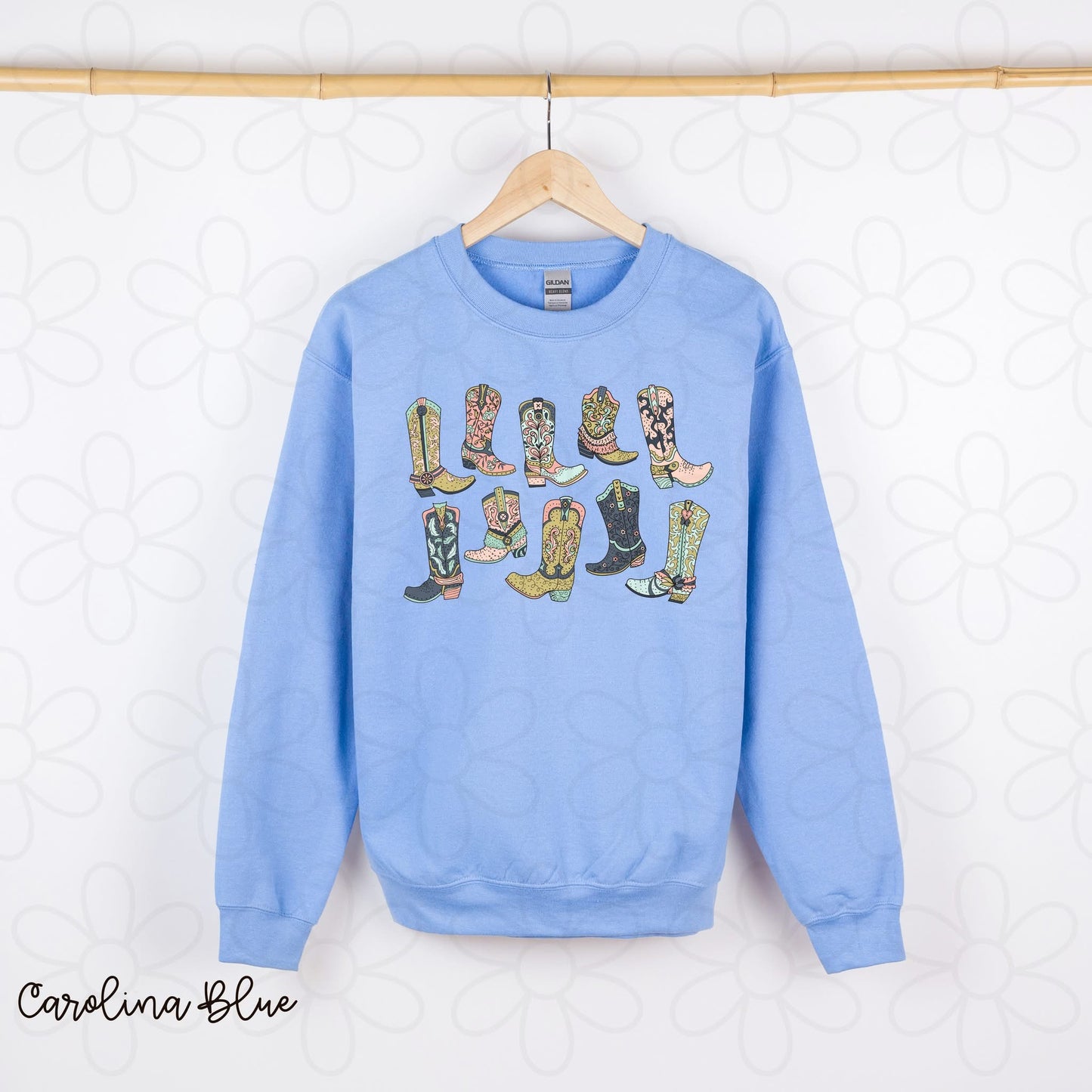 Boho Cowgirl Boots DTF Transfer