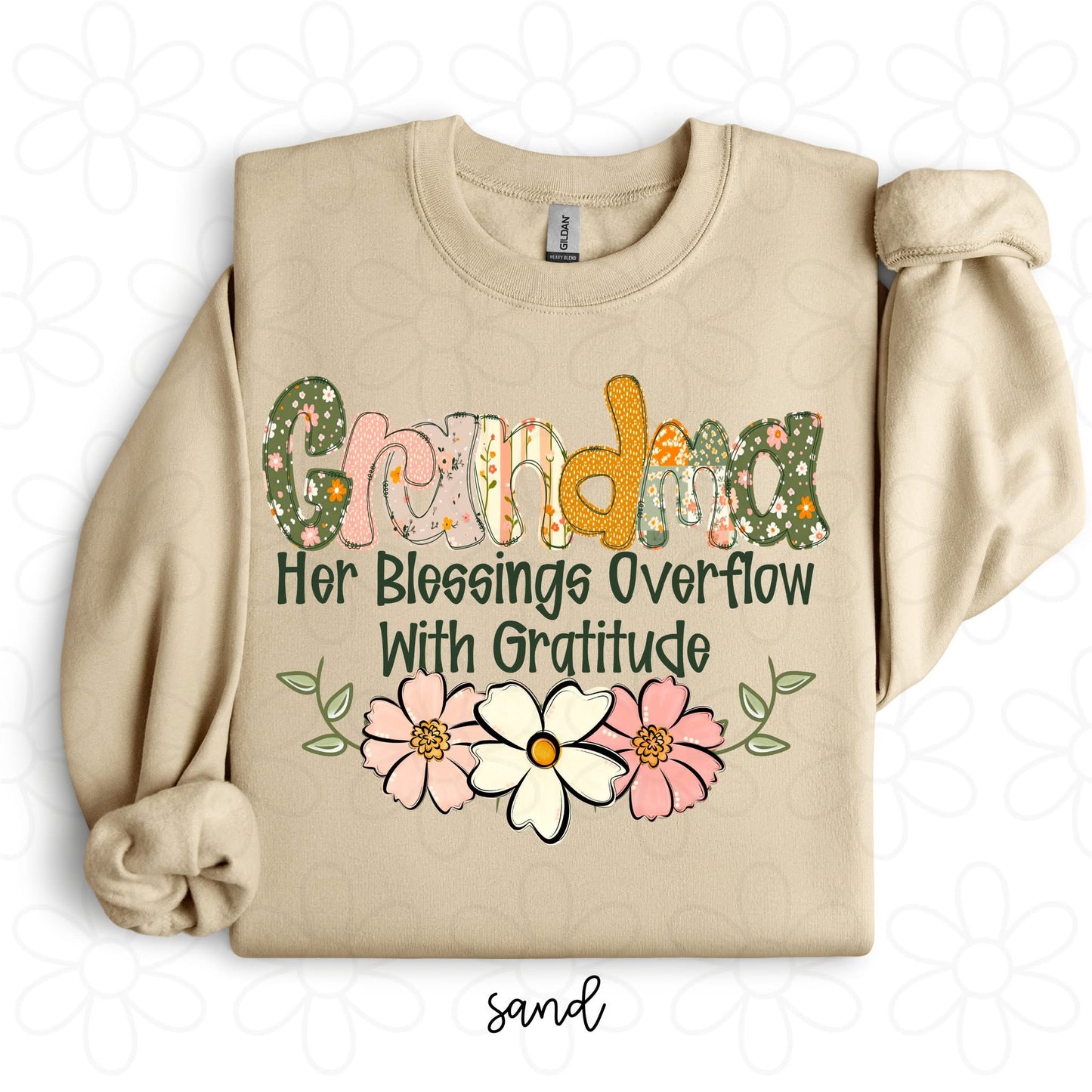 Custom Her Blessings Overflow With Gratitude (Multiple Options) DTF Transfer