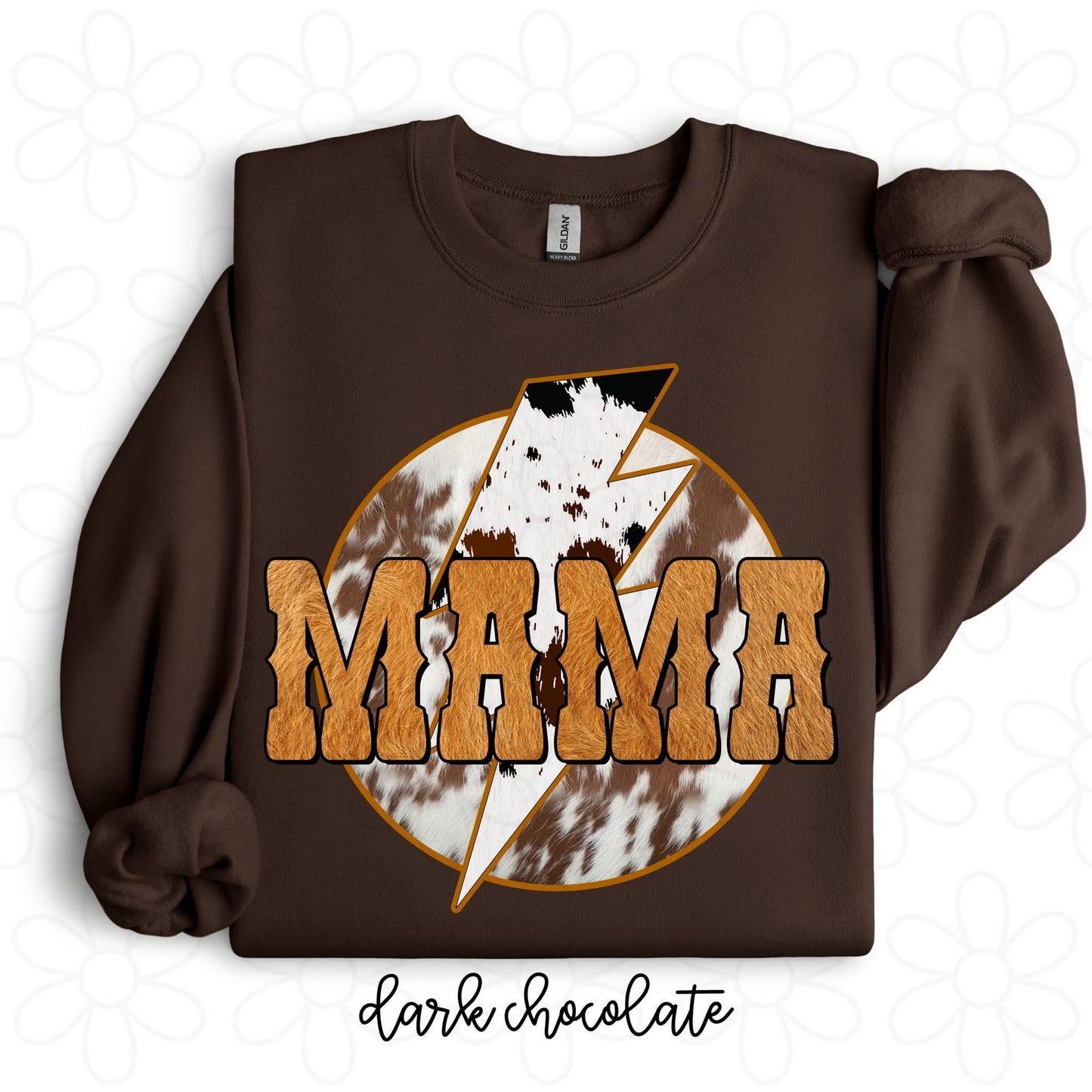 Cow Print MaMa DTF Transfer