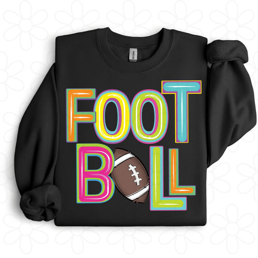 Custom Colorful Football DTF Transfer