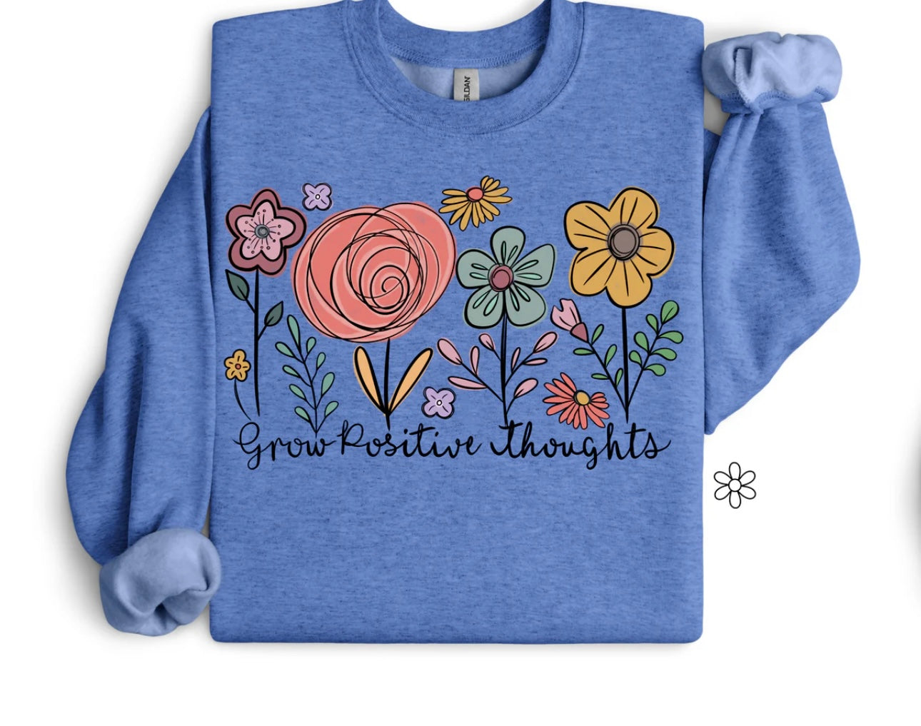Grow Positive Thoughts DTF Transfer Only