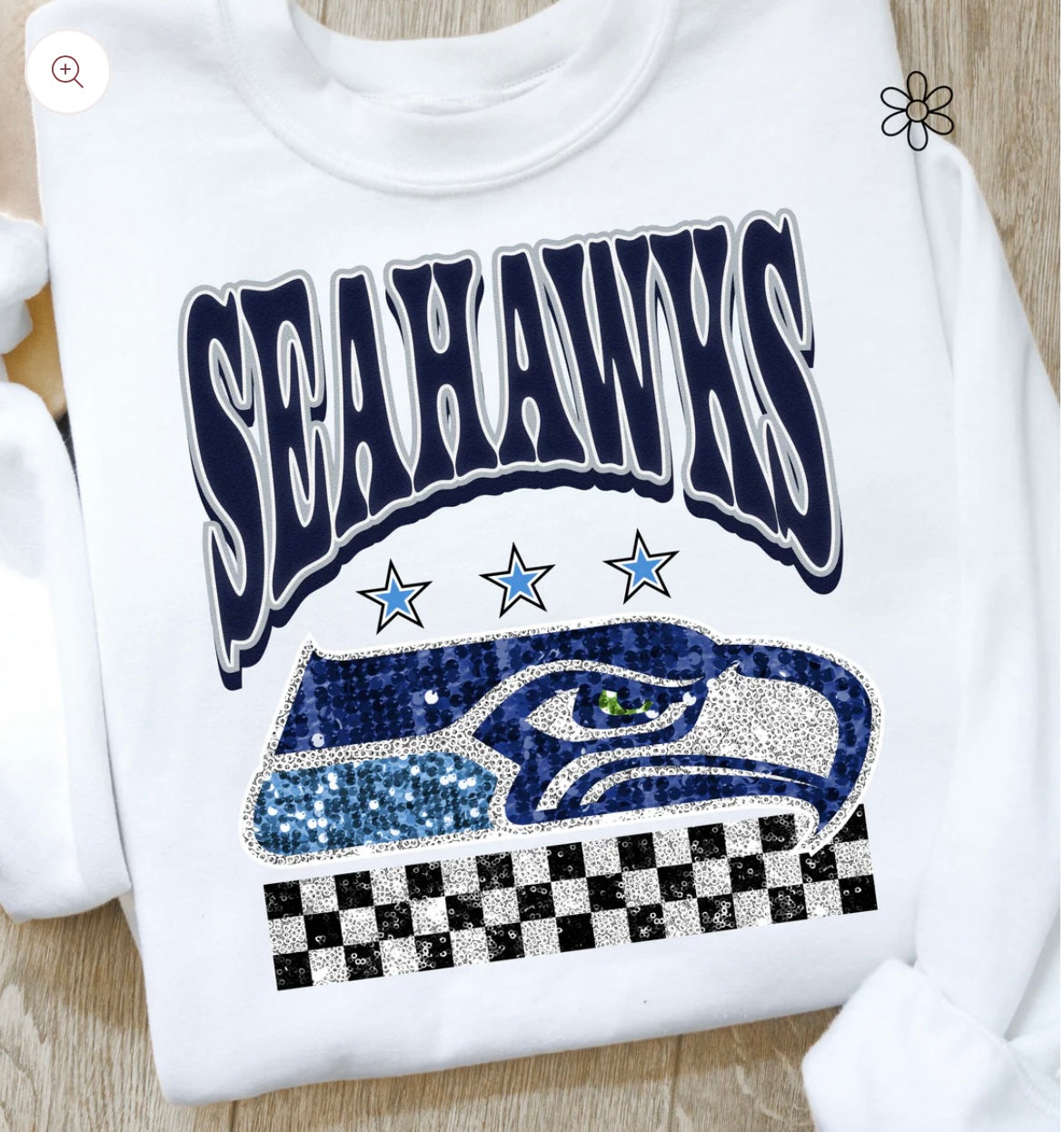 Faux Glitter NFL Teams Multiple Options) DTF Transfer Only
