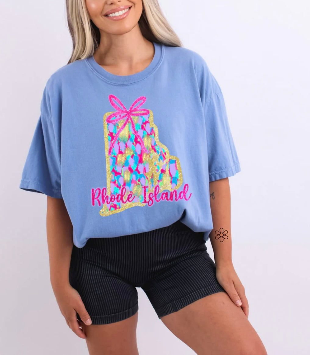 Watercolor States DTF Transfer Only