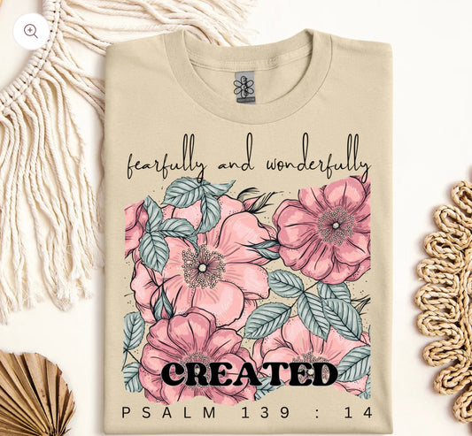 Fearfully and Wonderfully Created DTF Transfer Only