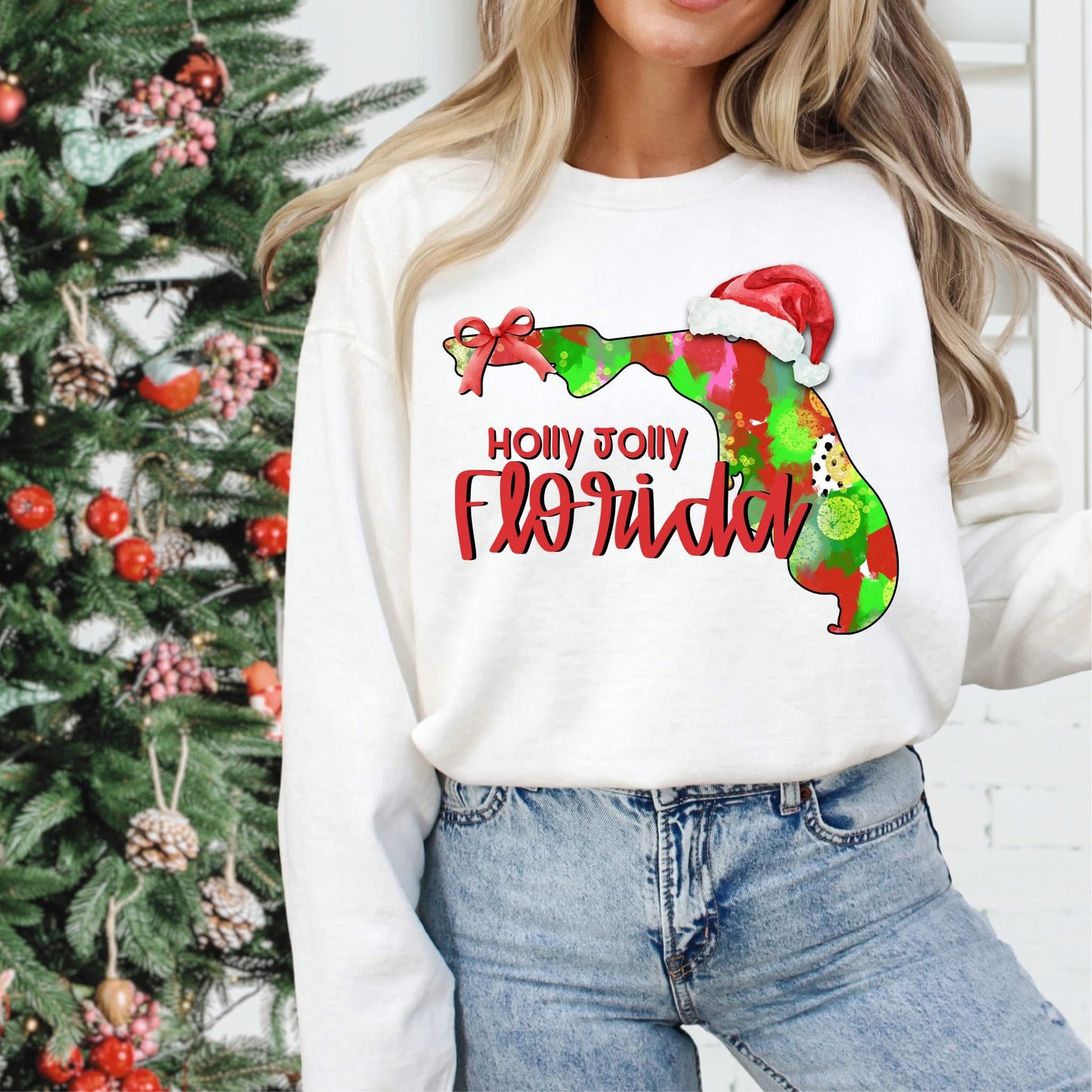 Holly Jolly States (Multiple Options) DTF Transfer