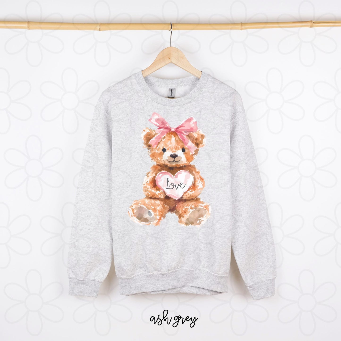 Love Teddy Bear DTF Transfer