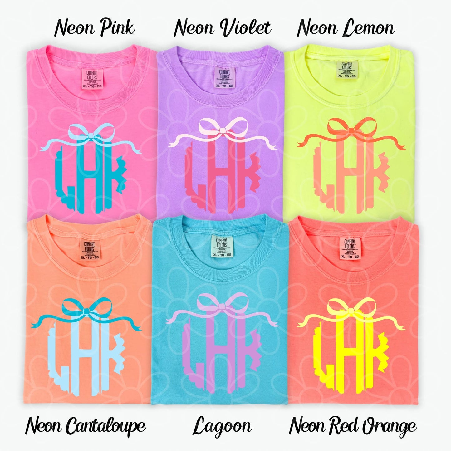 Custom Monogram Colorful DTF Transfer