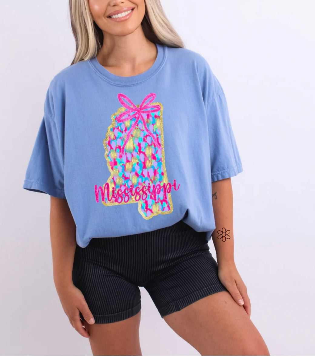 Watercolor States DTF Transfer Only