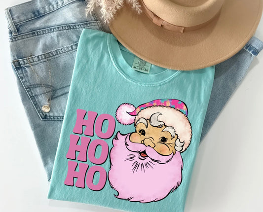 Santa Watercolor HO HO HO 🎅🏻 DTF Transfer Only