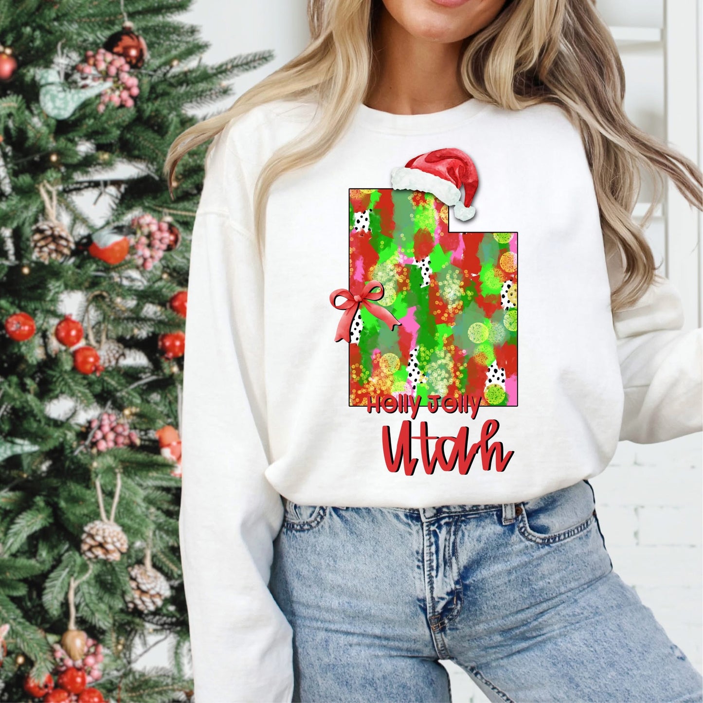 Holly Jolly States (Multiple Options) DTF Transfer