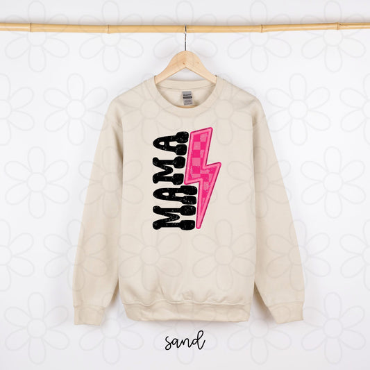 Pink Checker Mama DTF Transfer