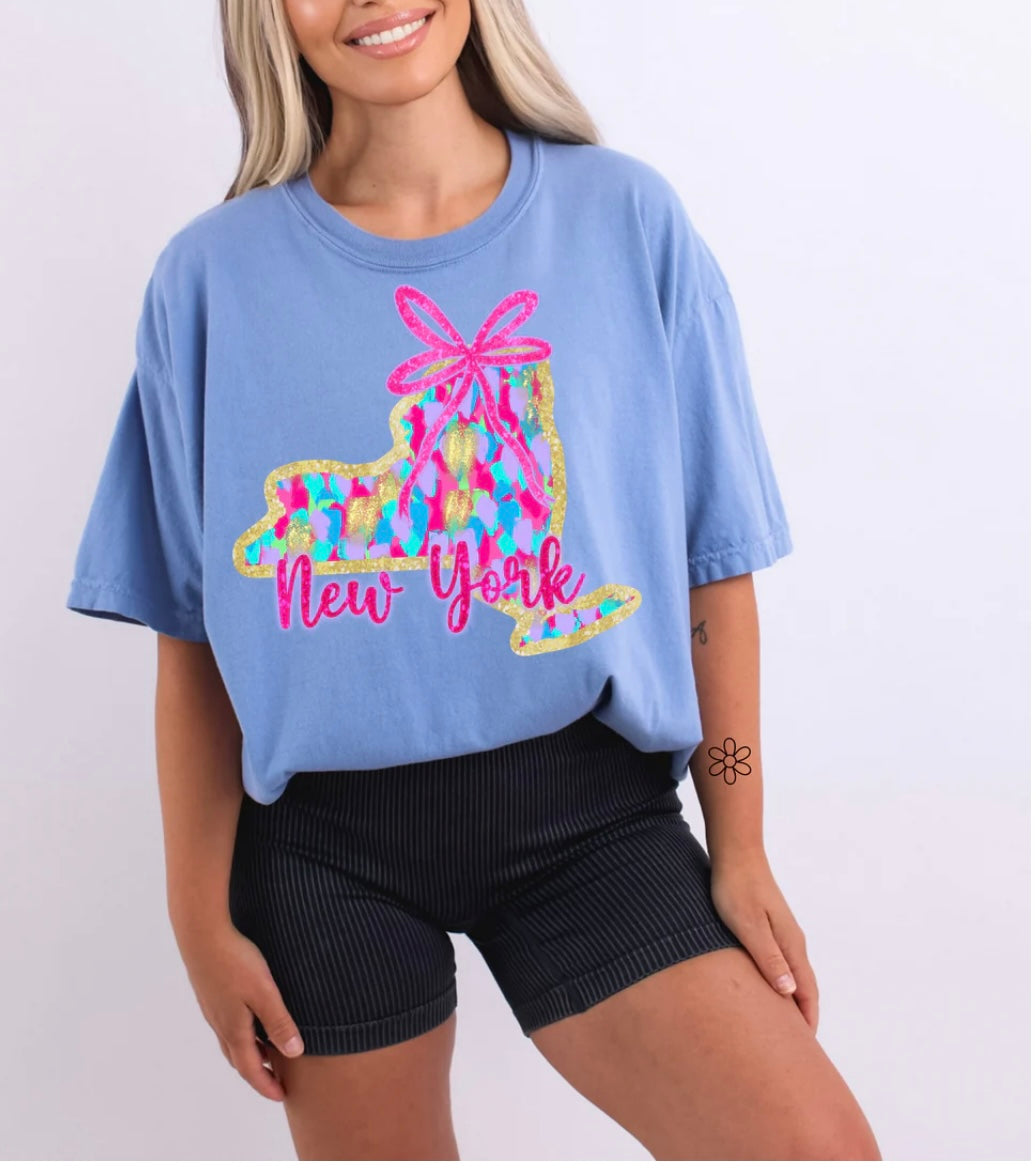 Watercolor States DTF Transfer Only