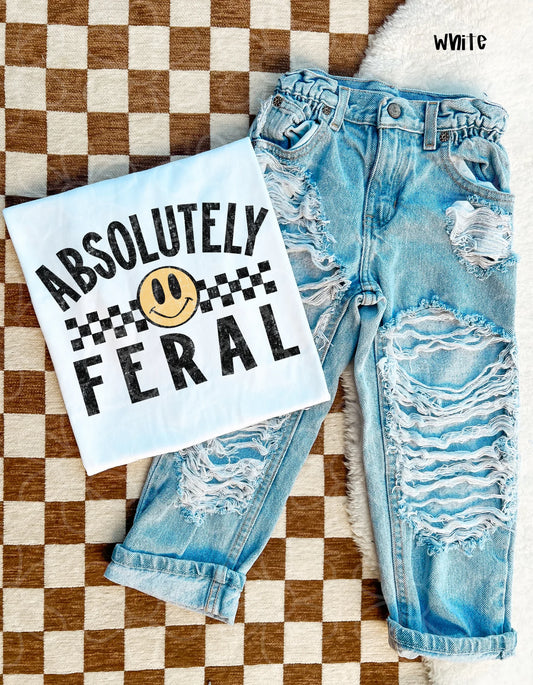 Absolutely Feral Smiley DTF Transfer