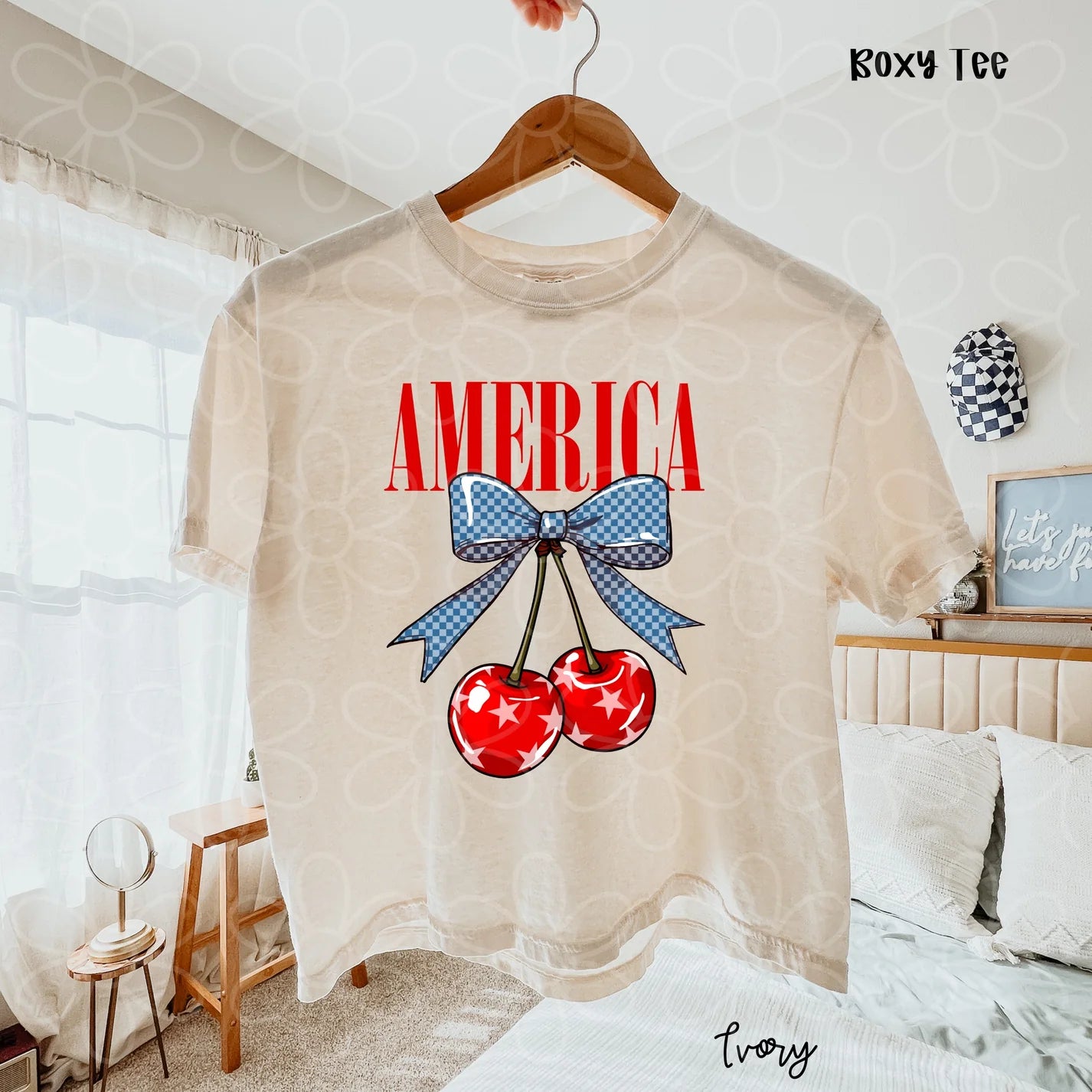 America Star Cherries DTF Transfer