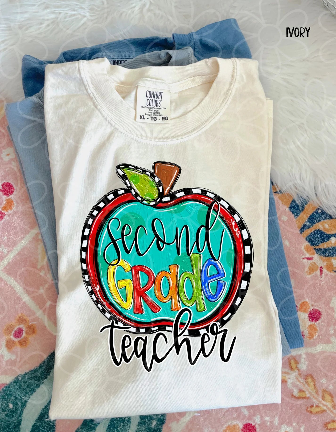 Apple Grade Teacher - Multiple Options (NO CUSTOMS) DTF Transfer