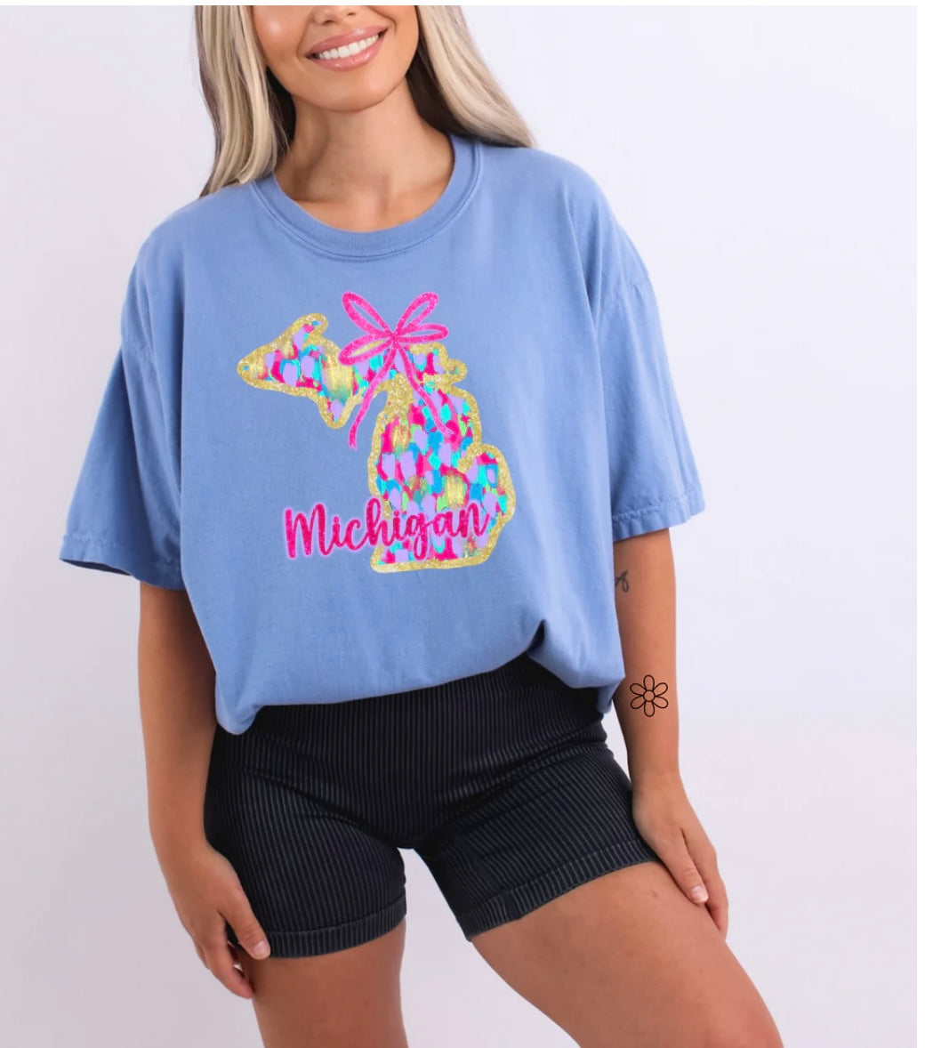 Watercolor States DTF Transfer Only