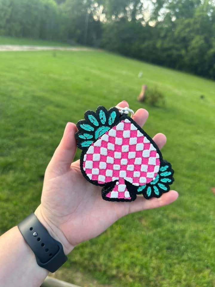 Spade With Spur Car Freshie