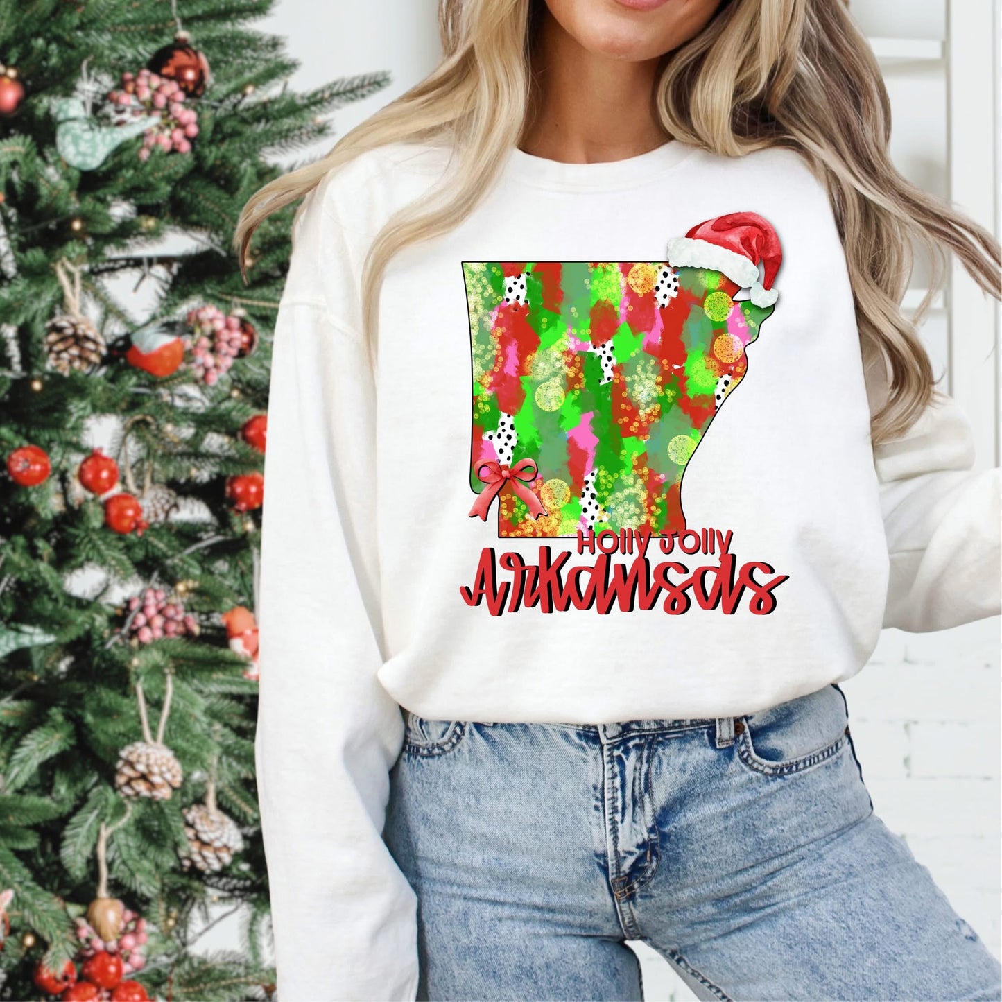 Holly Jolly States (Multiple Options) DTF Transfer