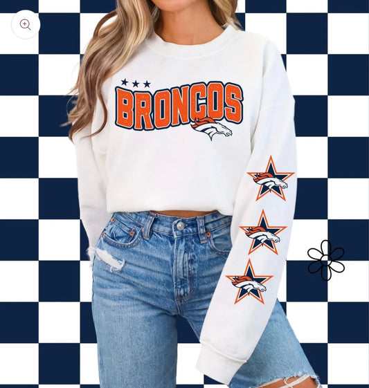 ’Broncos’ Star Sleeves ⭐️ DTF Transfer