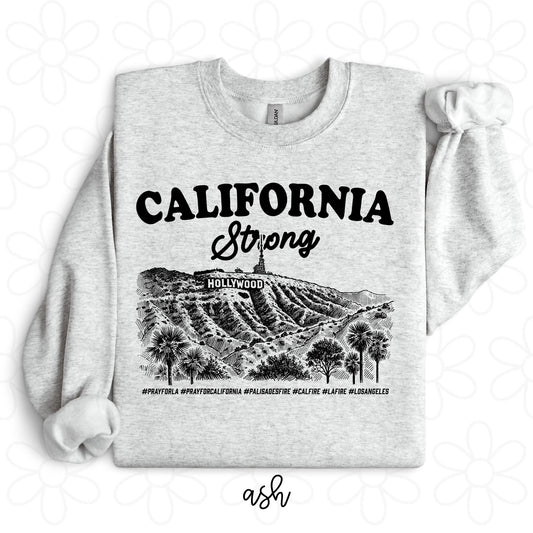 California Strong #PRAYFORLA DTF Transfer