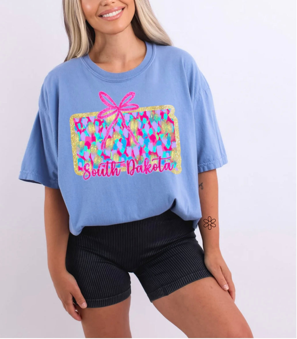 Watercolor States DTF Transfer Only