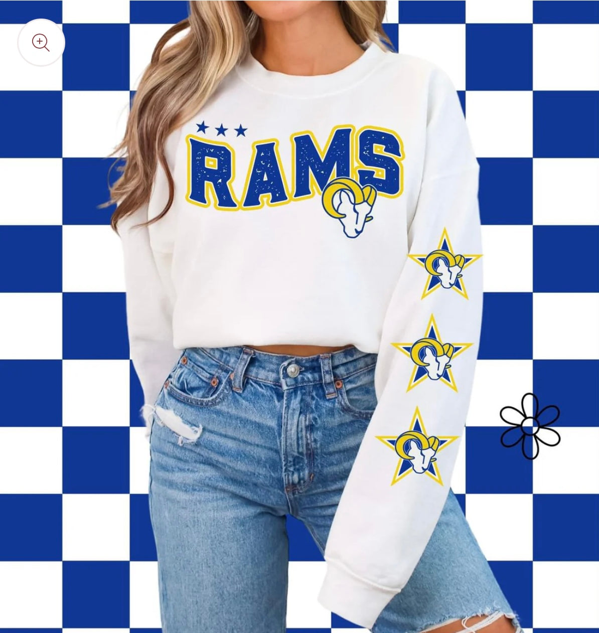 ‘Rams’ Star Sleeves ⭐️ DTF Transfer