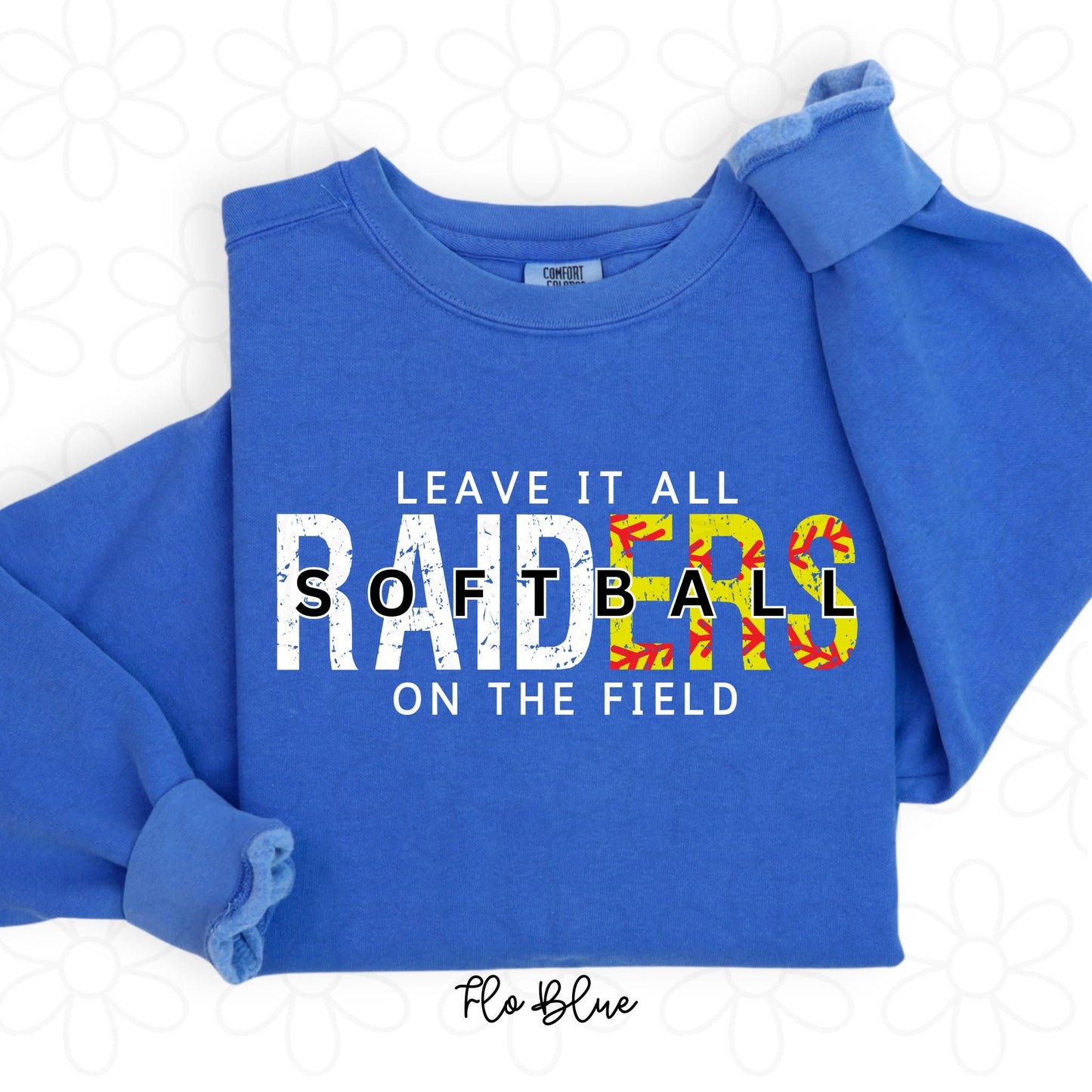 Custom Leave It All On The Field Softball DTF Transfer