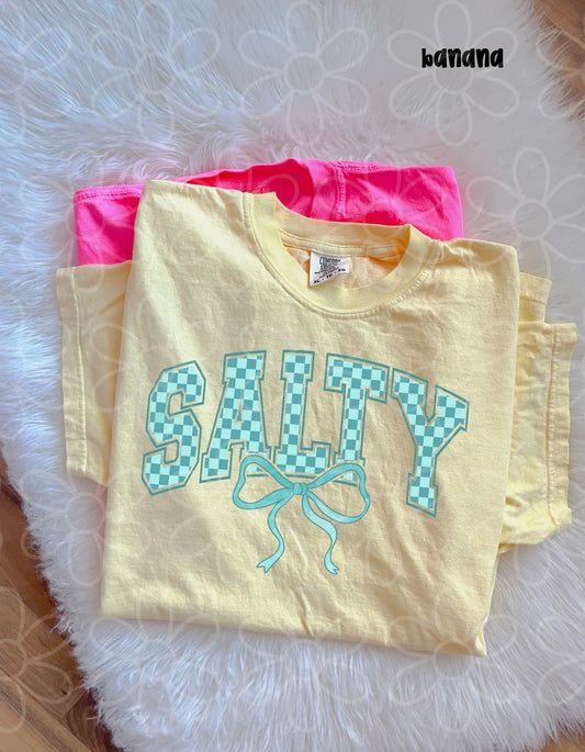 Blue Checkered Salty DTF Transfer