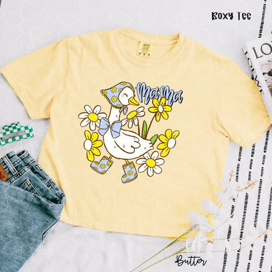 Blue Mama Spring Goose DTF Transfer