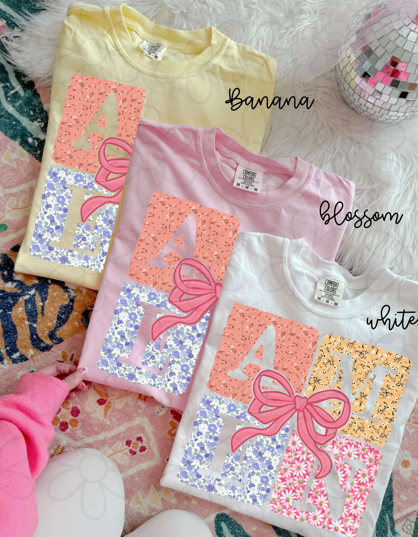 Boho Floral Bow Amen DTF Transfer