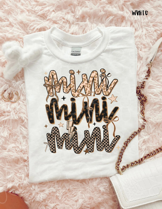 Brown Mini Bows And Stars DTF Transfer