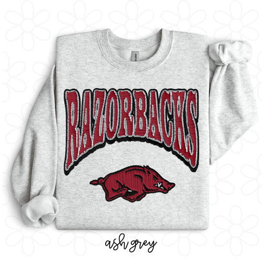 Faux Razorbacks DTF Transfer