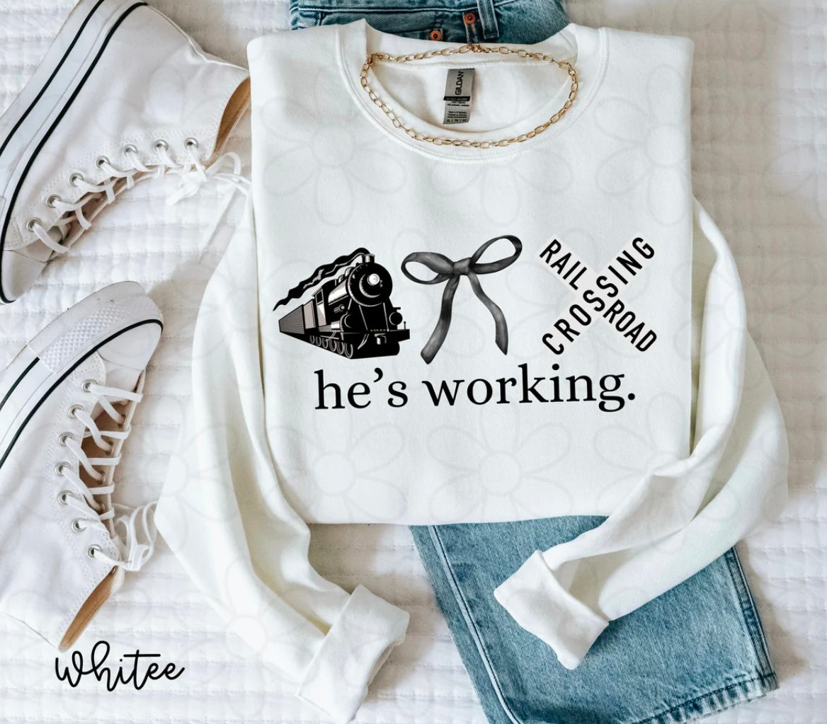 He's Working (Multiple Options) DTF Transfer