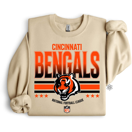 Retro Bengals DTF Transfer Only