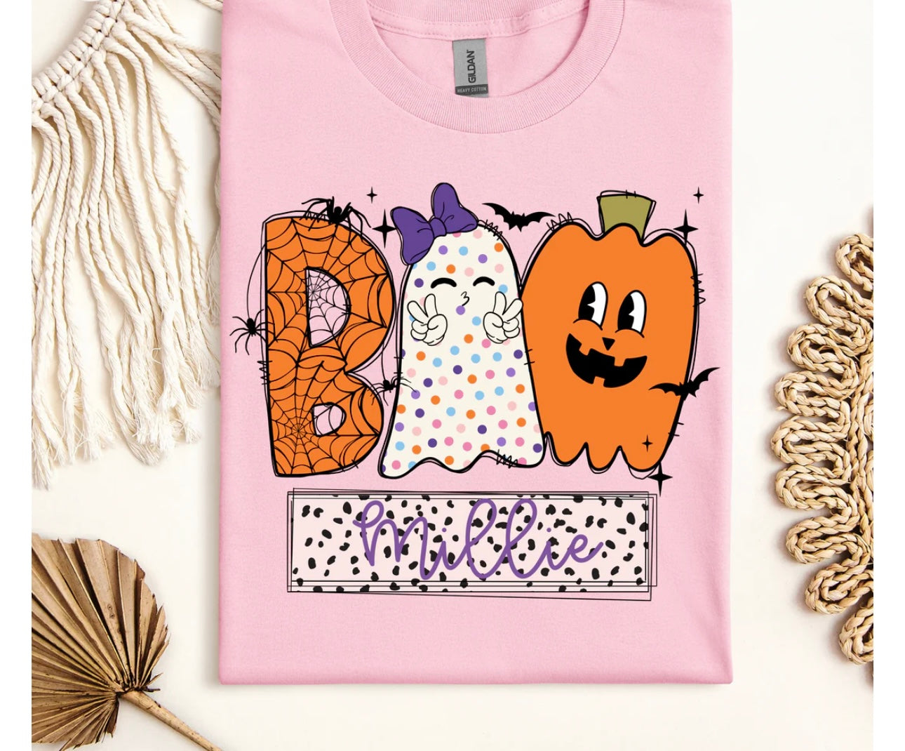 Custom Girls Halloween Ghost DTF Transfer Only