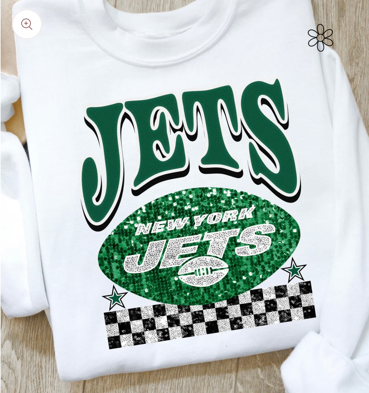 Faux Glitter NFL Teams Multiple Options) DTF Transfer Only
