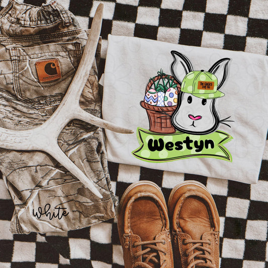 Boys The Chicks Dig Me Custom Bunny DTF Transfer