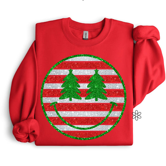 Christmas Smiley DTF Transfer Only