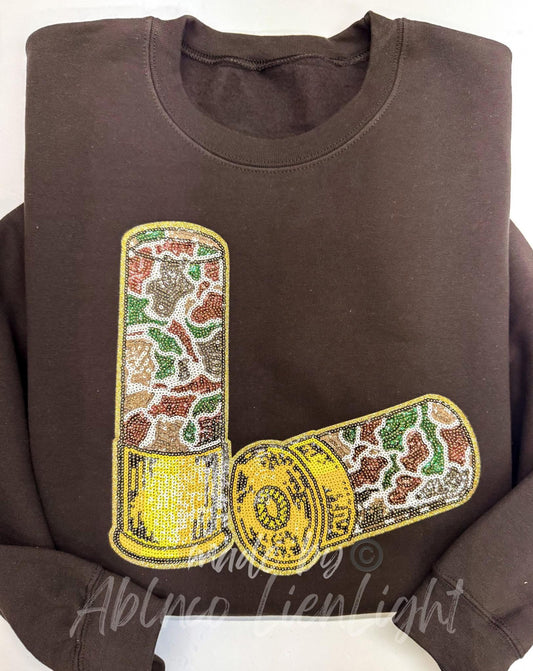Camo Shot-G Shells Sequin Patch Sweatshirt