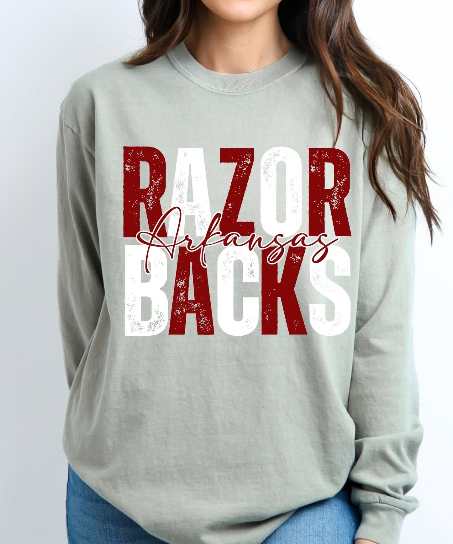 Arkansas Razorbacks Distressed Tee