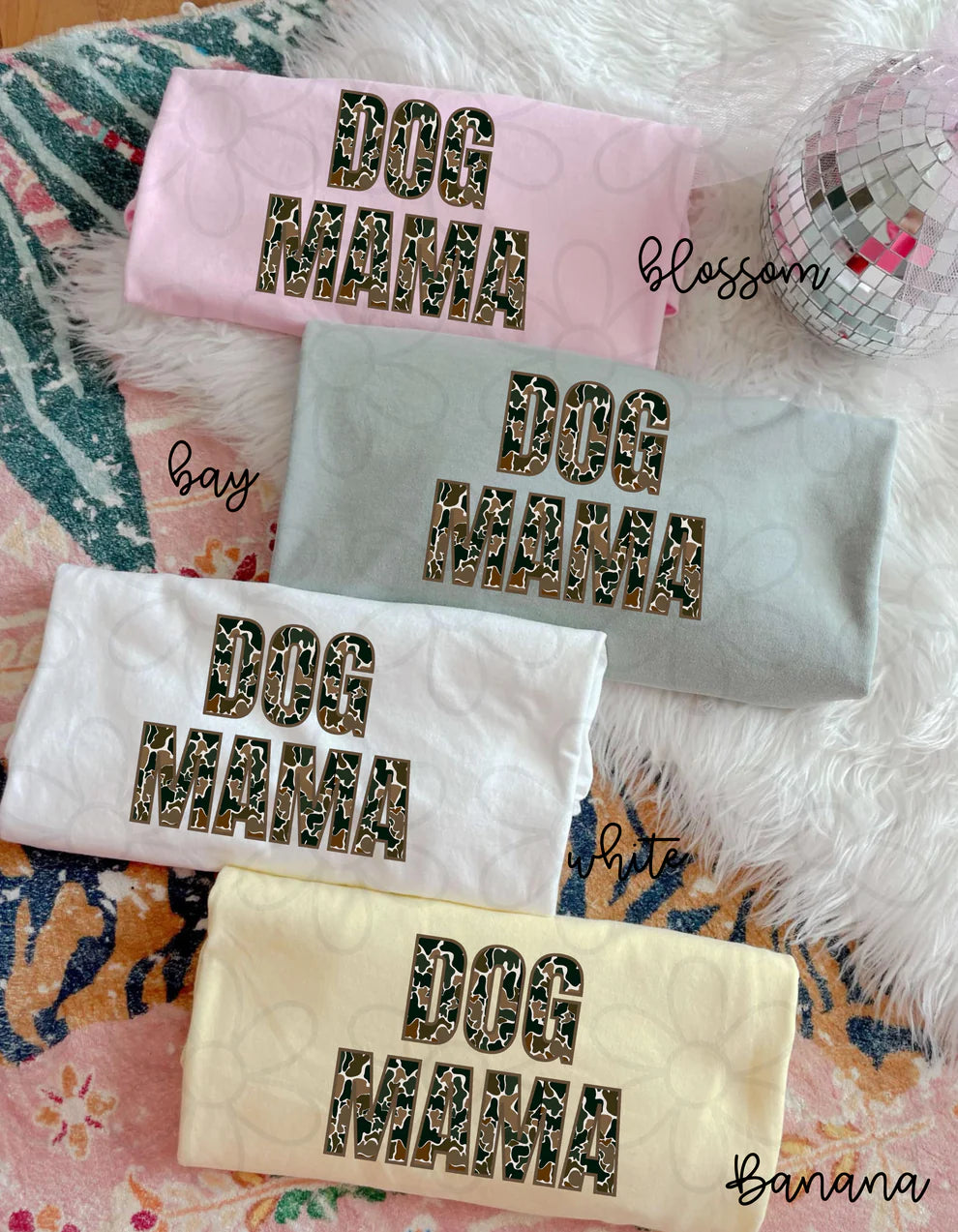 Camo Dog Mama DTF Transfer