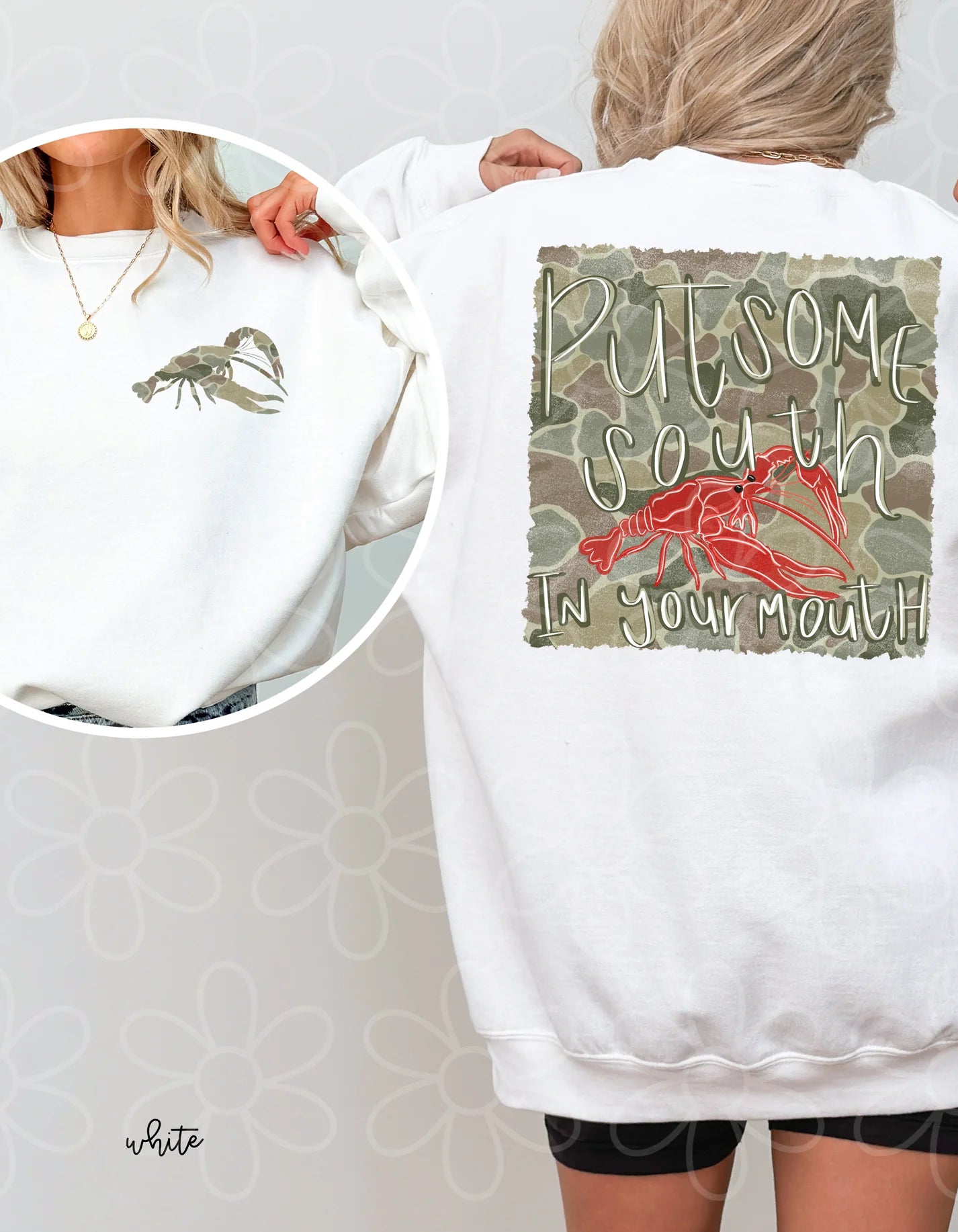 Camo Put Some South In Your Mouth DTF Transfer